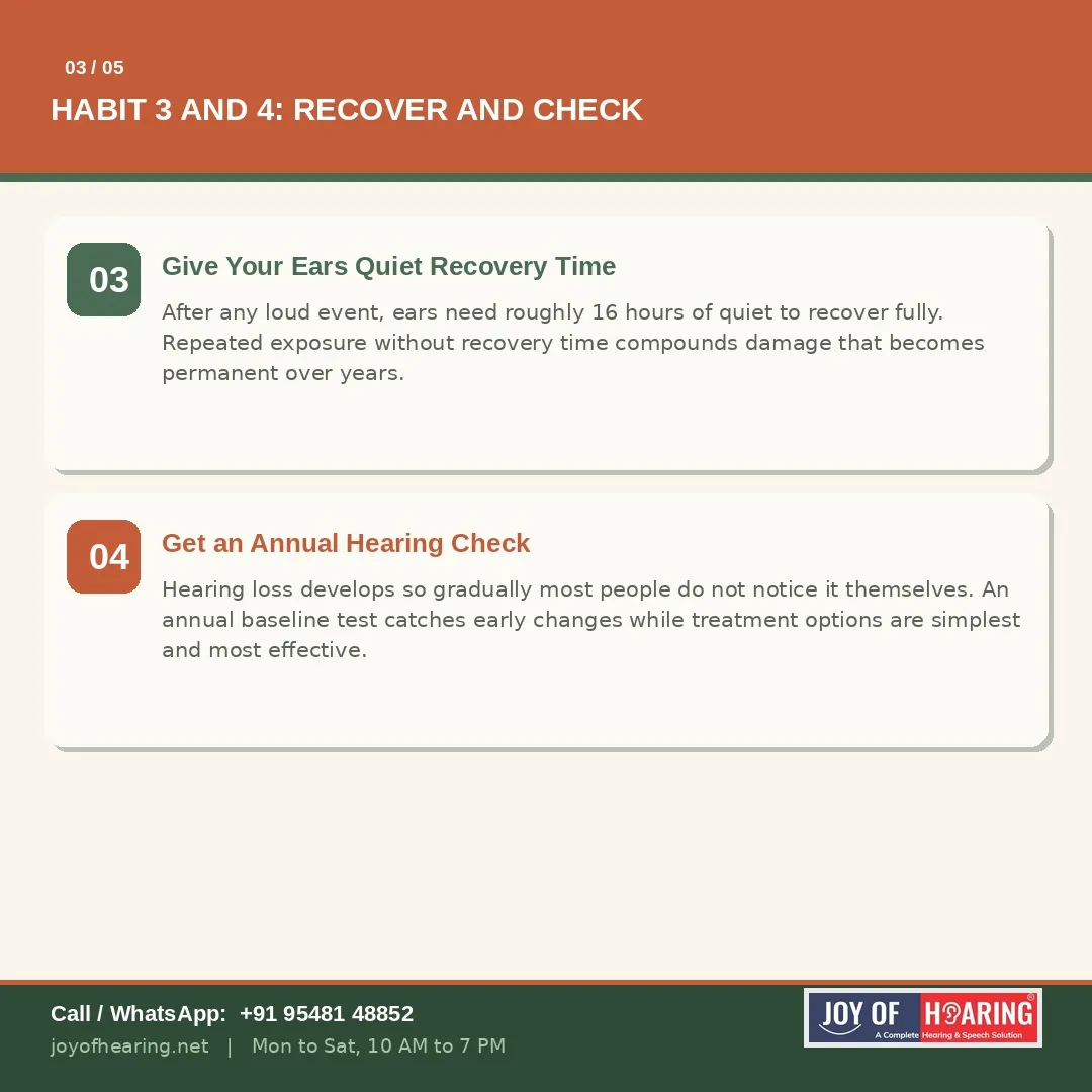 Give Your Ears Quiet Recovery Time